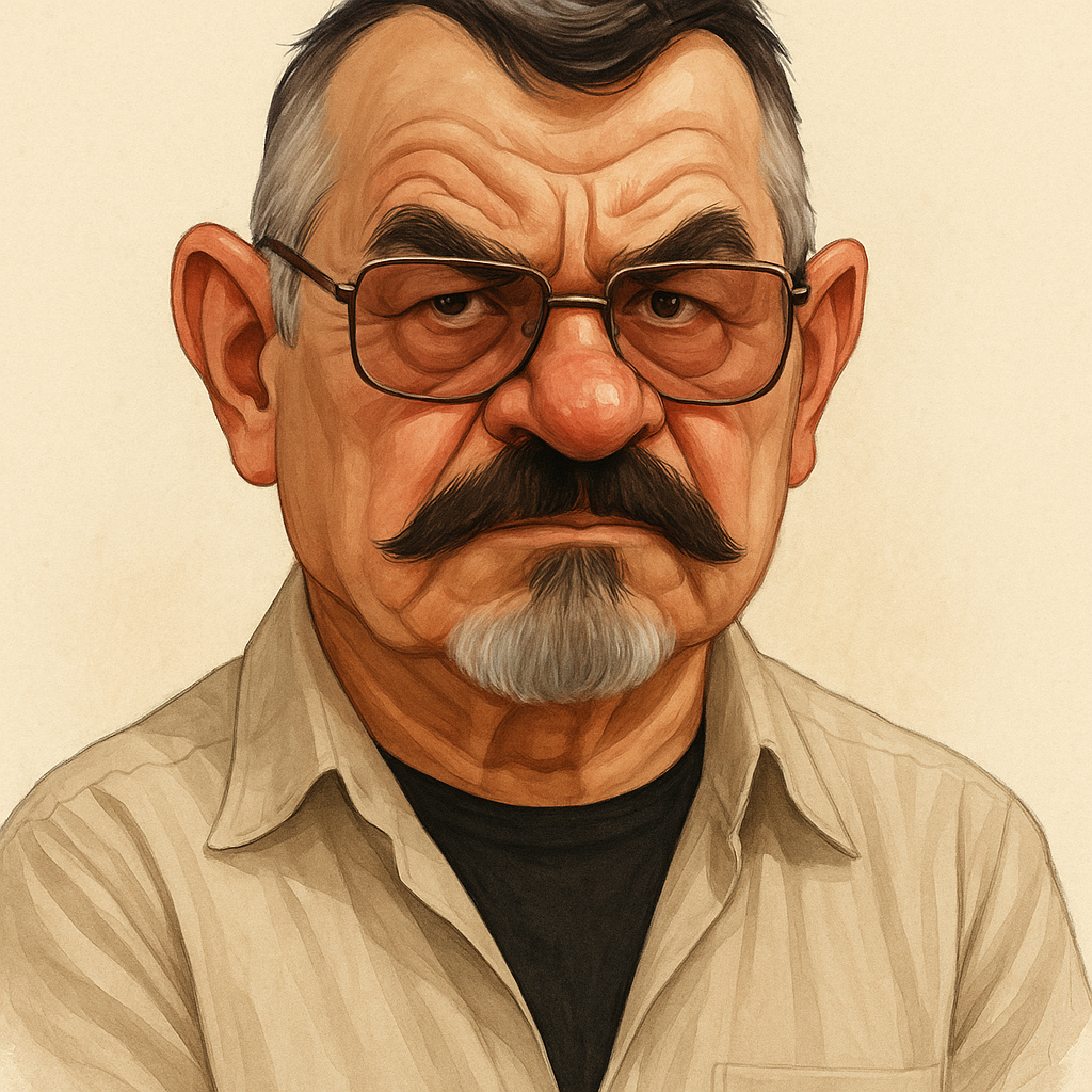 تصویر کاریکاتور مهدی فخیم زاده بازیگر و کارگردان معروف ایرانی را تولید کن