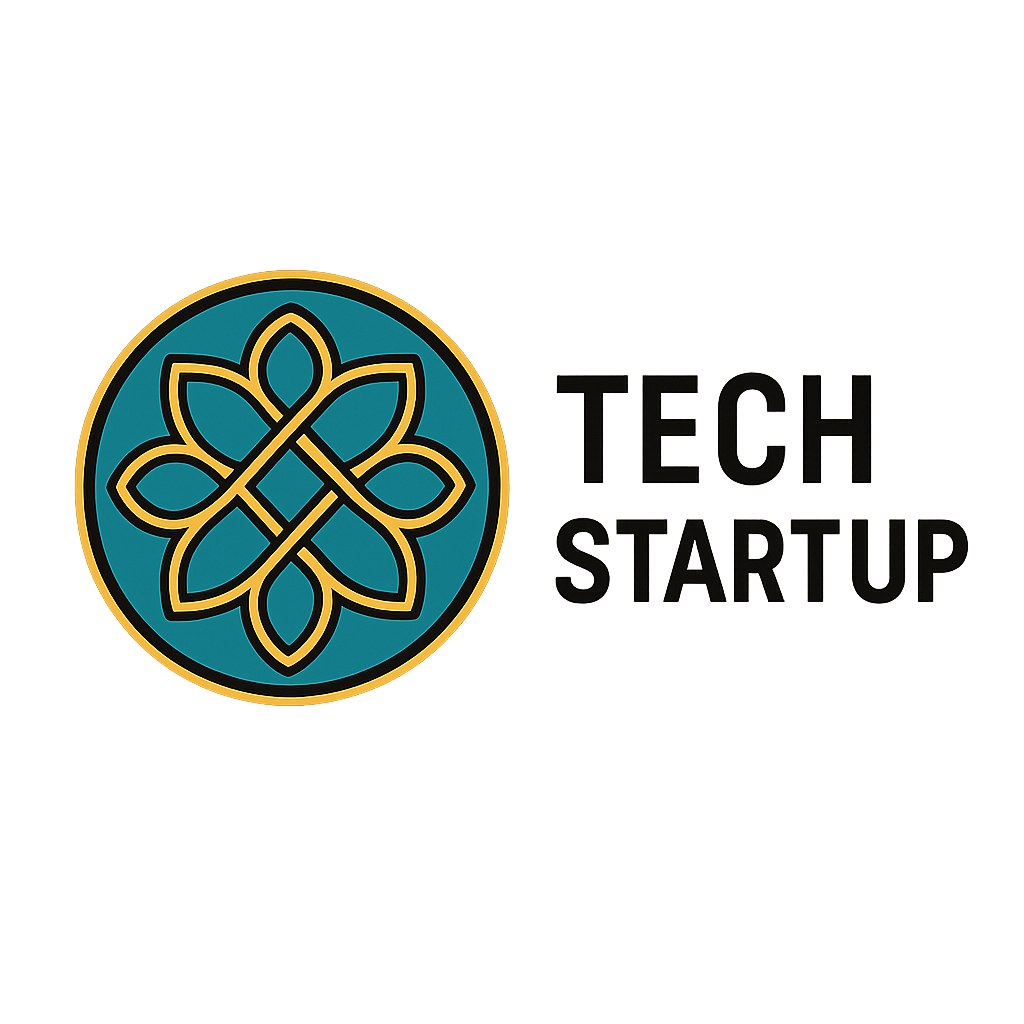 یک لوگوی مینیمال، شیک و مدرن برای یک استارتاپ تکنولوژی طراحی کن. الهام گرفته از نقوش کاشی‌کاری ایرانی و خط نستعلیق باشد. رنگ اصلی فیروزه‌ای و طلایی، با قابلیت استفاده در نسخه سیاه و سفید. فرم کلی دایره‌ای و ساده باشد و امکان درج نام برند در کنار لوگو وجود داشته باشد.